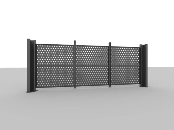 Calux Endwand fuer Doppel Carport - premiumcarports.deMetall Carport, Stahlcarport