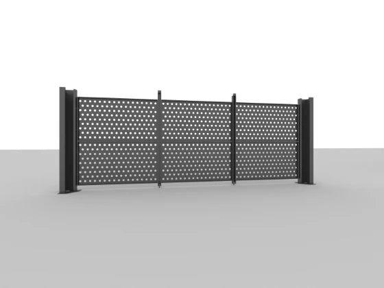 Cubus Endwand fuer Doppel Carport - premiumcarports.deMetall Carport, Stahlcarport